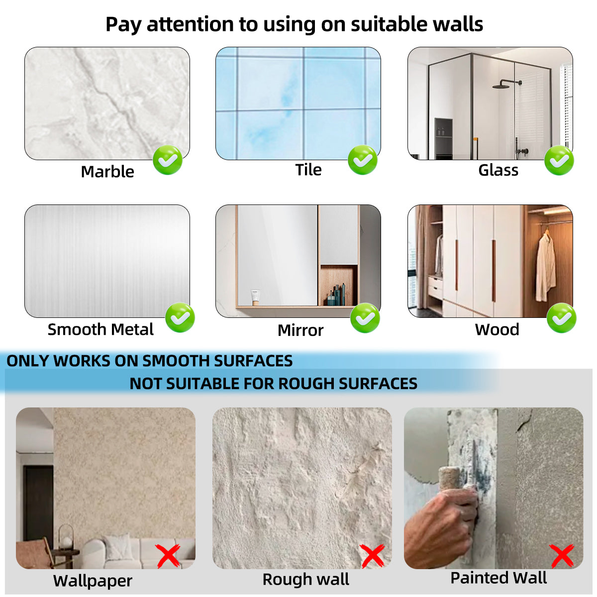 EOCO Vacuum Suction Cup Hook No Drill Bathroom Towel Hanger Wall Hook Clothes Holder Kitchen Storage Accessories