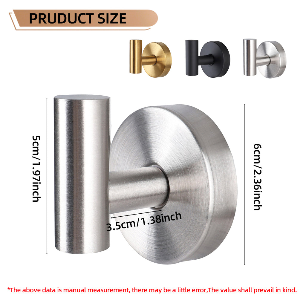 EOCO T-shaped suction cup hook (no drilling required), suitable for bathroom towel hooks, wall hangers, and clothing hangers.