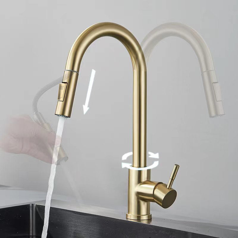 EOCO Kitchen faucet with pull-down nozzle, countertop faucet, suitable for kitchen sink or laundry sink.
