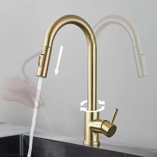 EOCO Kitchen faucet with pull-down nozzle, countertop faucet, suitable for kitchen sink or laundry sink.