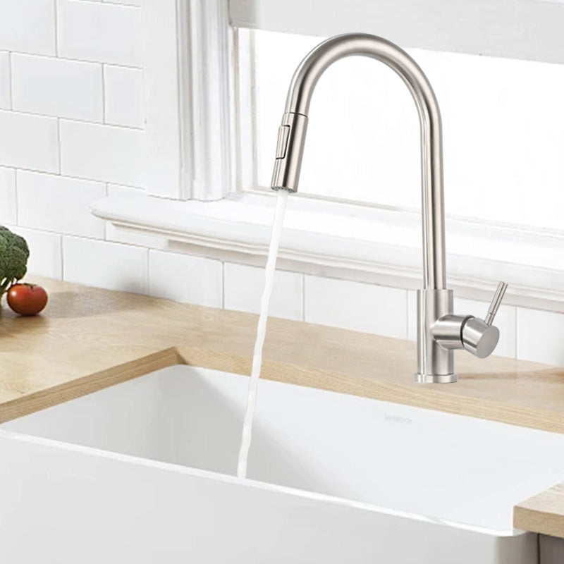 EOCO Kitchen faucet with pull-down nozzle, countertop faucet, suitable for kitchen sink or laundry sink.