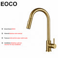 EOCO Kitchen faucet with pull-down nozzle, countertop faucet, suitable for kitchen sink or laundry sink.