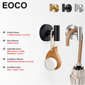EOCO T-shaped suction cup hook (no drilling required), suitable for bathroom towel hooks, wall hangers, and clothing hangers.