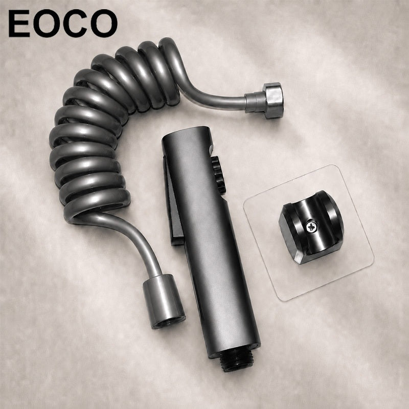 EOCO Handheld Shower Sprayer Set, Toilet Bidet Sprayer, High Pressure Rinse, Mini Shower Nozzle for Bathroom & Toilet Cleaning, Flexible Spring Hose Included