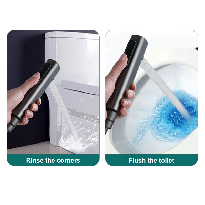 EOCO Handheld Shower Sprayer Set, Toilet Bidet Sprayer, High Pressure Rinse, Mini Shower Nozzle for Bathroom & Toilet Cleaning, Flexible Spring Hose Included